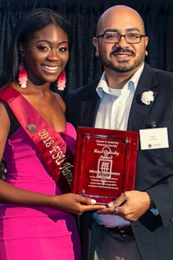 Miguel Hernandez received the Garnet and Gold Key’s Ross Oglesby Award.