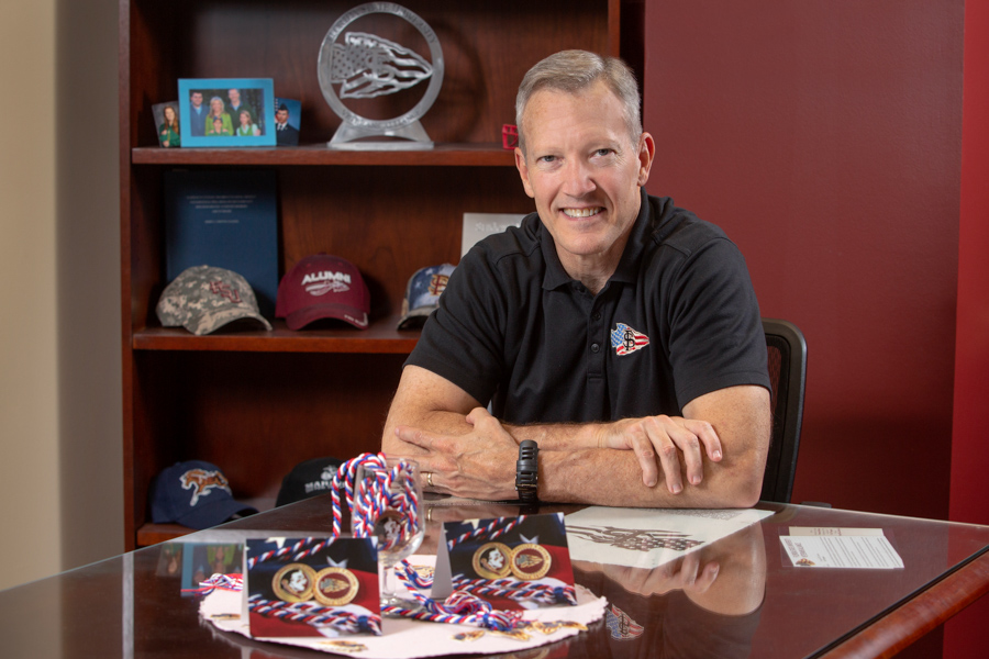 William "Billy" Francis, director of FSU's Student Veterans Center, is dedicated to helping veterans thrive at Florida State. "We want to be a national beacon of veteran support and success. We want to empower veterans." (FSU Photography Services)