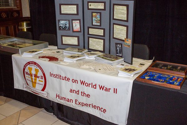 FSU's Institute on World War II and the Human Experience shares an exhibit at the 8th annual Veterans Film Showcase. (FSU Photography Services)