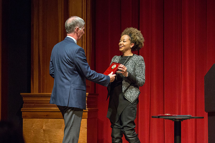 FSU College of Medicine John Dean Fogarty accepted the award on Berne-Anderson’s behalf. (FSU Photo/Bill Lax)