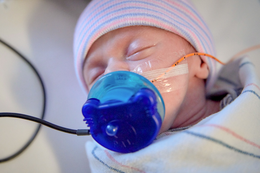 Standley's research has shown that babies in a NICU often experience reduced pain, stabilized heart rate, higher oxygen levels, lower stress and better health outcomes when they hear the sound of soothing music in noisy neonatal intensive care units. (Photo: Tallahassee Memorial HealthCare)