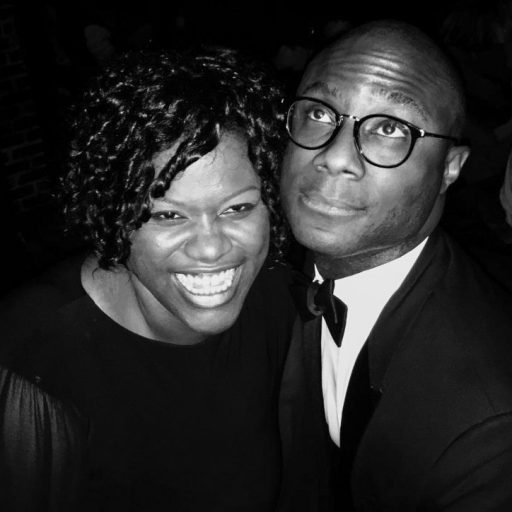 Barry Jenkins and Joi McMillon share a birthday laugh in 2018. (Photo: Barry Jenkins' Twitter feed: @BarryJenkins)