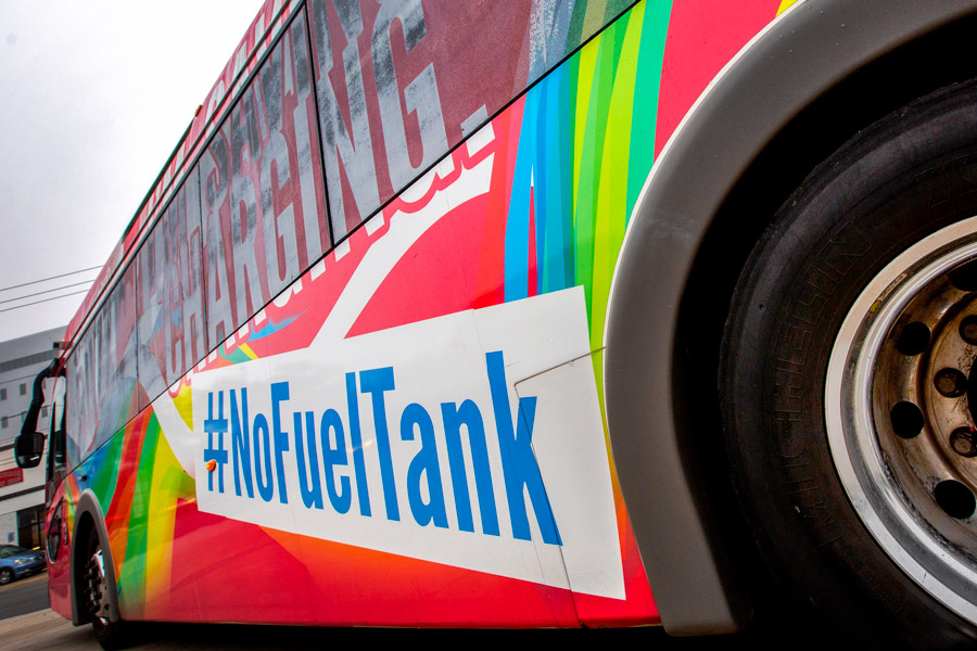 In 2019, Florida State will become one of the first universities in the nation to deploy an all-electric bus fleet. (FSU Photography Services)