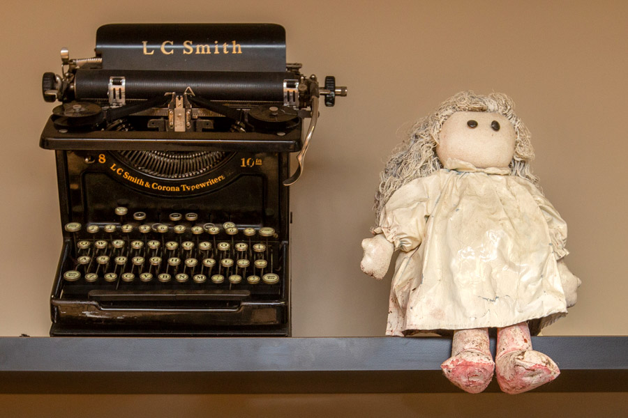 Braddock keeps film memorabilia in his office, including a vintage LC Smith &amp; Corona Typewriter that offers an essential lesson about filmmaking: "Everything is about story. Technology is not as important as the story itself." (FSU Photography Services)