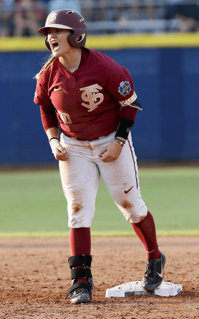 FSU softball standout Jessie Warren could be seen wearing the during her team's historic run to the 2018 National Championship