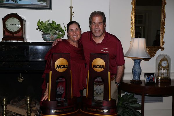 Coaches Lonni Alameda and Mark Krikorian at the Florida Governor's Mansion Wednesday, March 13, 2019. (Photo: Ryals Lee)