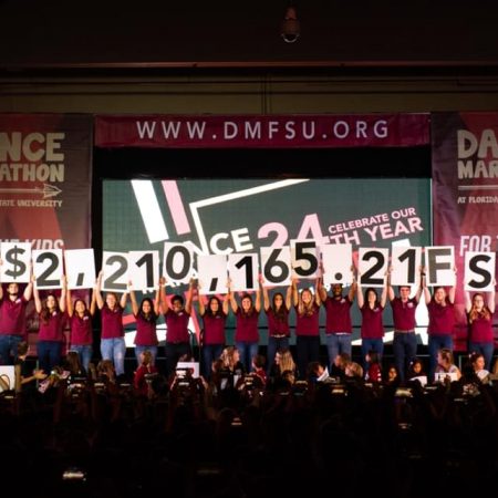 Dance Marathon at FSU raised $2,210,165.21 in 2019 "for the kids."