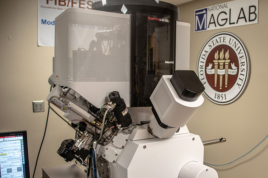 The FIB microscope will allow materials science researchers to slice through minuscule material samples and collect images of their structures.