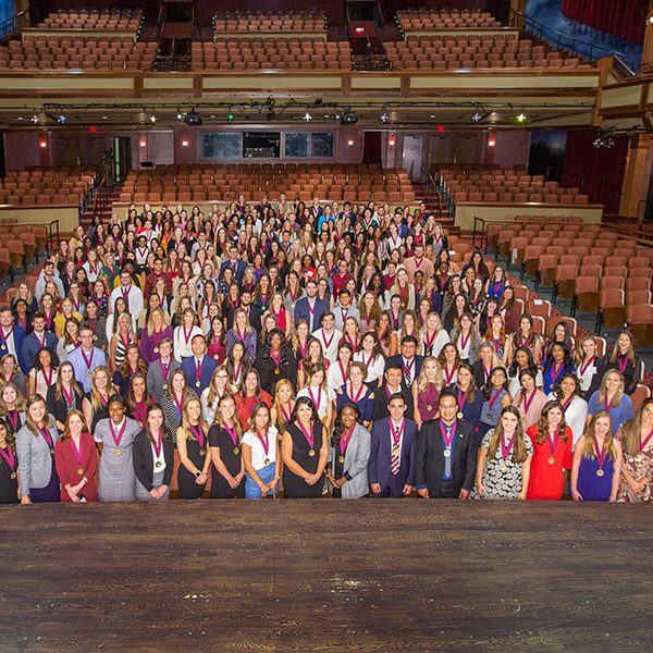 More than 300 FSU students were inducted into the Garnet and Gold Scholar Society Thursday, April 25. (FSU Photography Services)