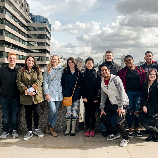 Florida State University students studying abroad in London, England, where FSU has one of its four international study centers.