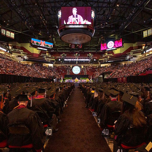 More than 6,500 students received degrees during Florida State's 2019 spring commencement. (FSU Photography Services)