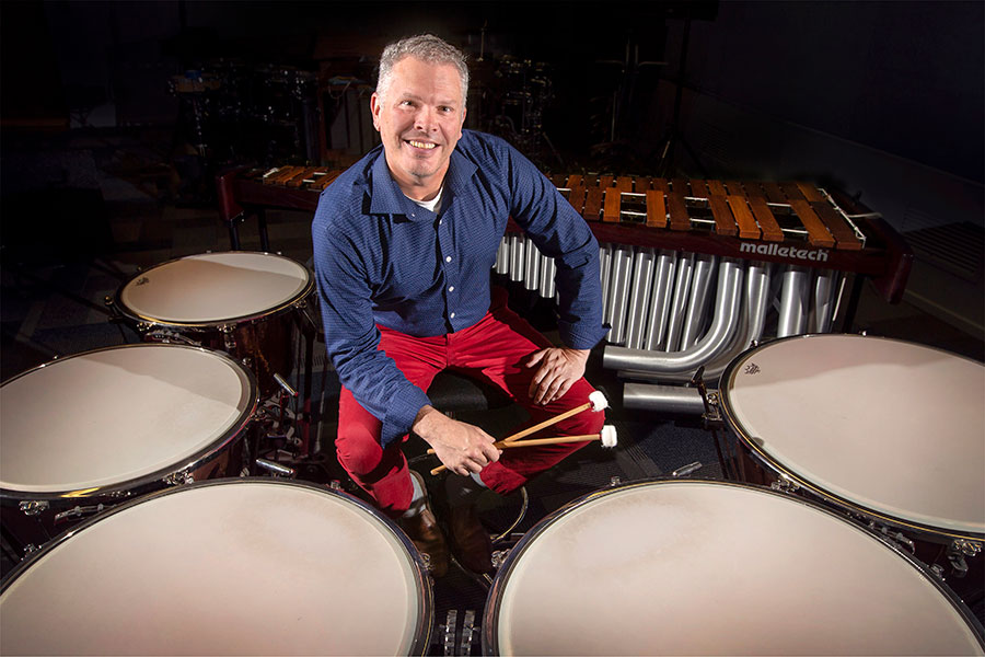 John W. Parks IV, professor of percussion in the College of Music