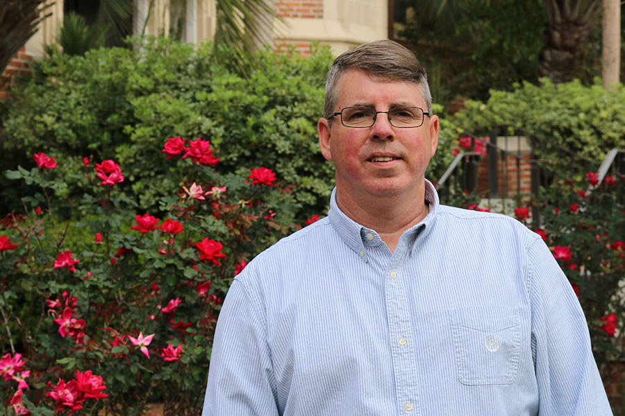 Andrew Brady, associate director of Institutional Research, has been selected as the 2019 Max Carraway Employee of the Year Award winner. (FSU Photography Services)