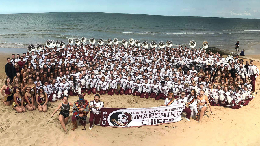 The FSU Marching Chiefs joined world leaders to commemorate the 75th anniversary of D-Day in the Normandy region of France. (June 6, 2019)