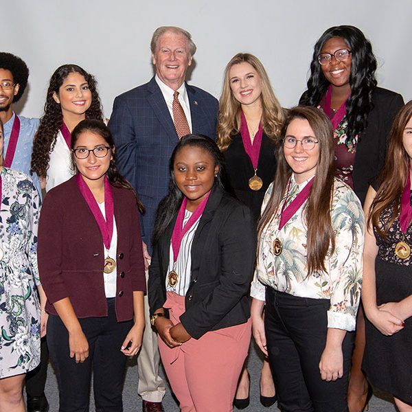 Sixteen FSU students were inducted into the Garnet & Gold Scholars Society Tuesday, July 30. (FSU Photography Services)