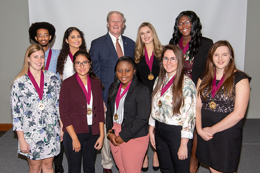 Sixteen FSU students were inducted into the Garnet & Gold Scholars Society Tuesday, July 30. (FSU Photography Services)