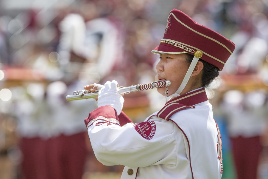 FSU Marching Chiefs perform before the Louisville game Sept. 21, 2019. (FSU Photography Services)