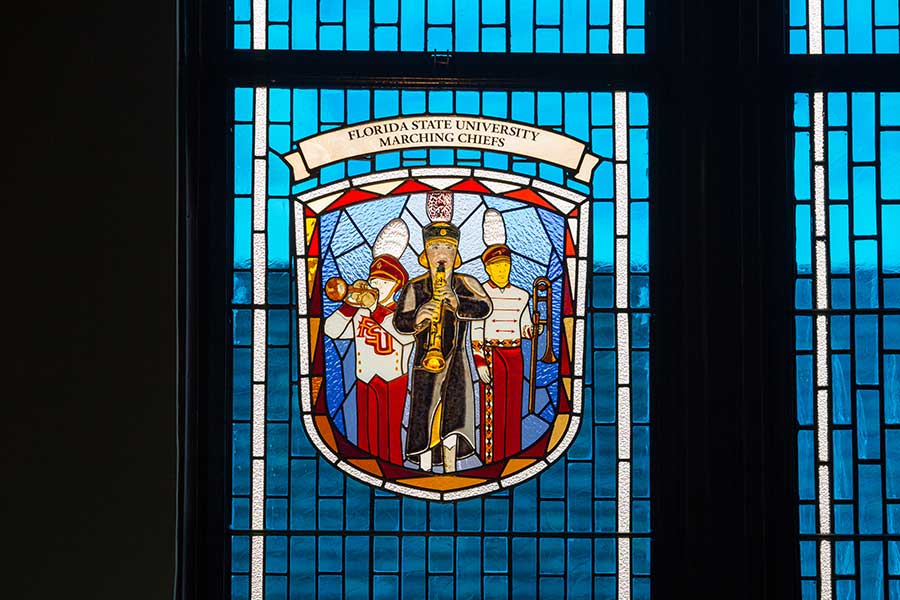 The window is the first that has been installed in the Heritage Museum since University Libraries has overseen the facility. (FSU Photo/Bill Lax)