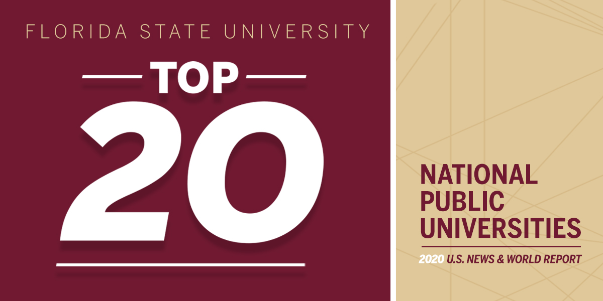 konkurrenter and Antagelse Florida State University joins nation's Top 20 - Florida State University  News