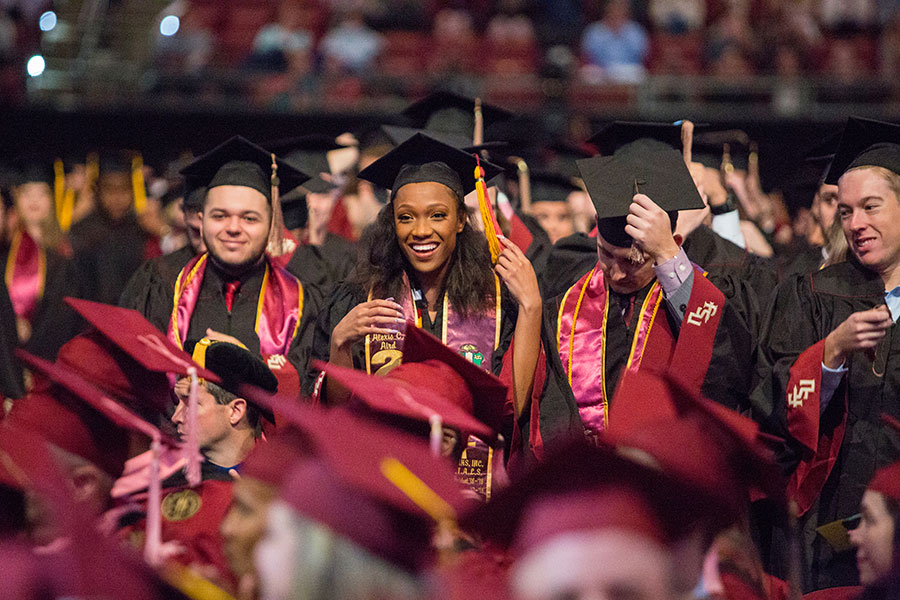 Florida State University held commencement ceremonies Dec. 13 and 14 to honor the 2,700 students who earned degrees from FSU this fall. (FSU Photography Services/Bill Lax)
