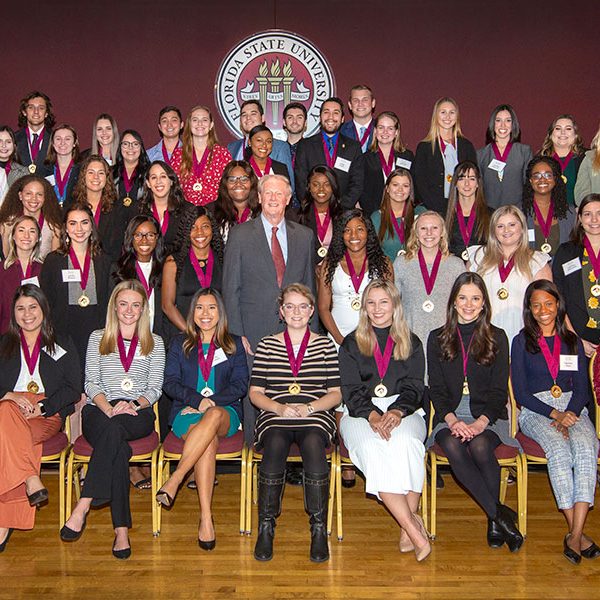 58 students were inducted into Florida State University's prestigious Garnet & Gold Scholar Society this past Wednesday, Dec. 4. (FSU Photography Services/Bruce Palmer)