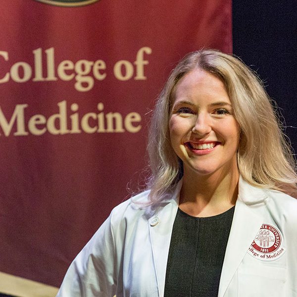 Katharyn Lindborg, who graduated from the IMS program in May 2018 with the first cohort of graduates, is now a first-year medical student at the FSU College of Medicine. (FSU Photography Services)