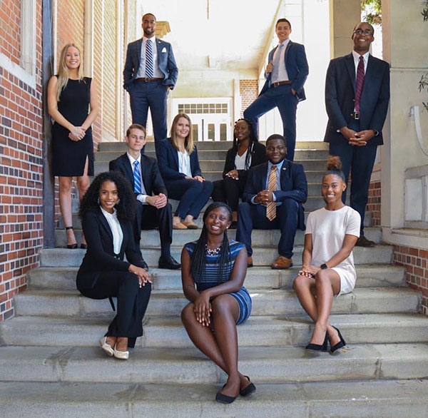 Toni-Ann Singh (first row, left) served as SGA Secretary of Diversity and Inclusion during the Pierre-Brown administration.