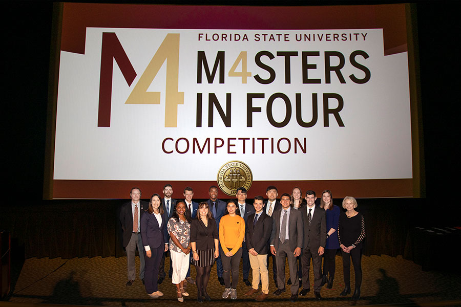 14 students competed in the 2020 Master's in Four competition, Tuesday, Feb. 26. (FSU Photography Services/Bruce Palmer)