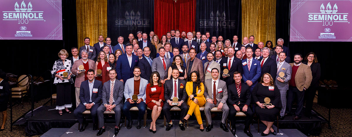 Owners of the 2020 Seminole 100 fastest-growing businesses. (Photo by Colin Hackley)