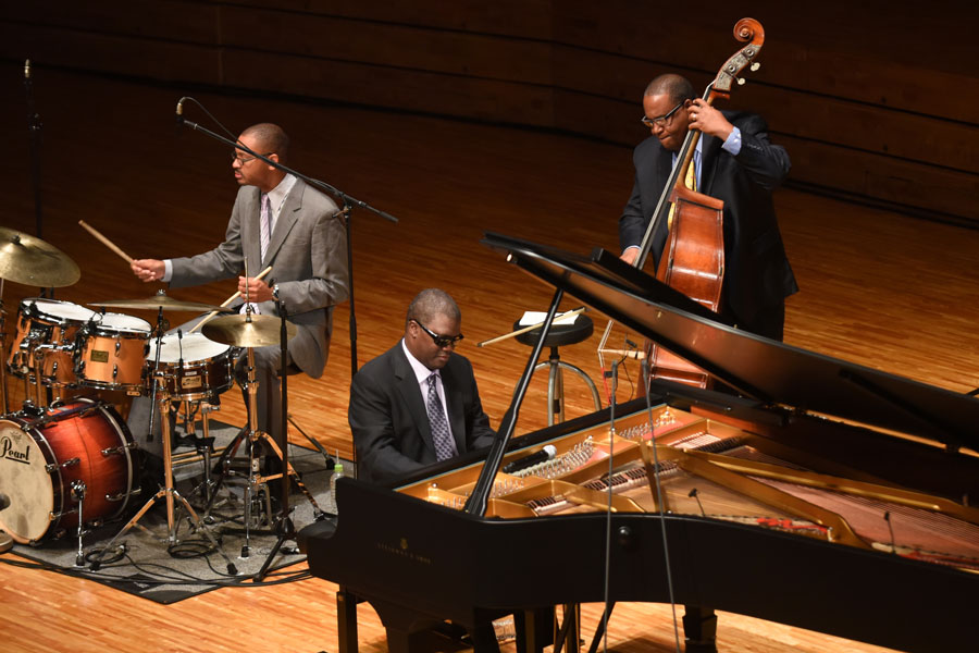 Marcus Roberts Trio which includes Marcus Roberts, Rodney Jordan and Jason Marsalis