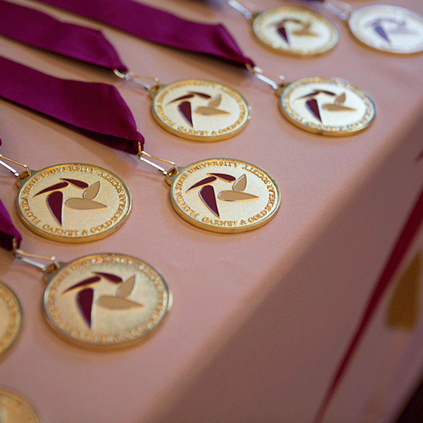 The spring 2022 Garnet & Gold Scholar induction ceremony welcomed 129 new members. (The Career Center)
