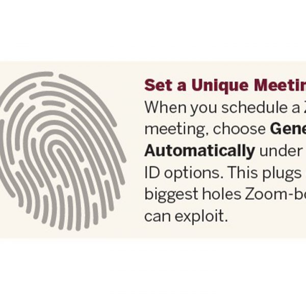 Set a Unique Meeting ID When you schedule a Zoom meeting, choose Generate Automatically under the Meeting ID options. This plugs one of the biggest holes Zoom-bombers can exploit.
