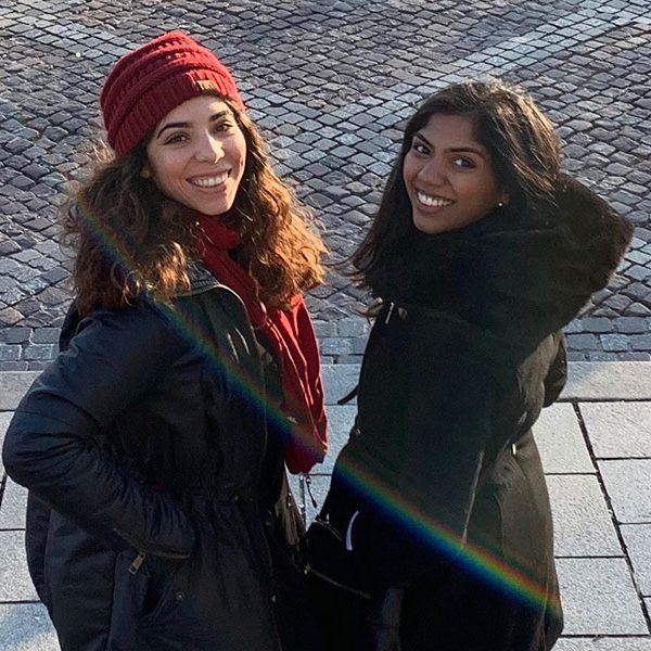 FSU second-year College of Medicine students Gabby Cintron and Vinita Akula.