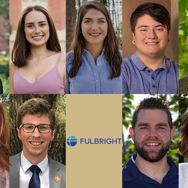 Nine Florida State University graduate students and recent alumni will partake in the Fulbright U.S. Student Program during the 2020-2021 academic year.