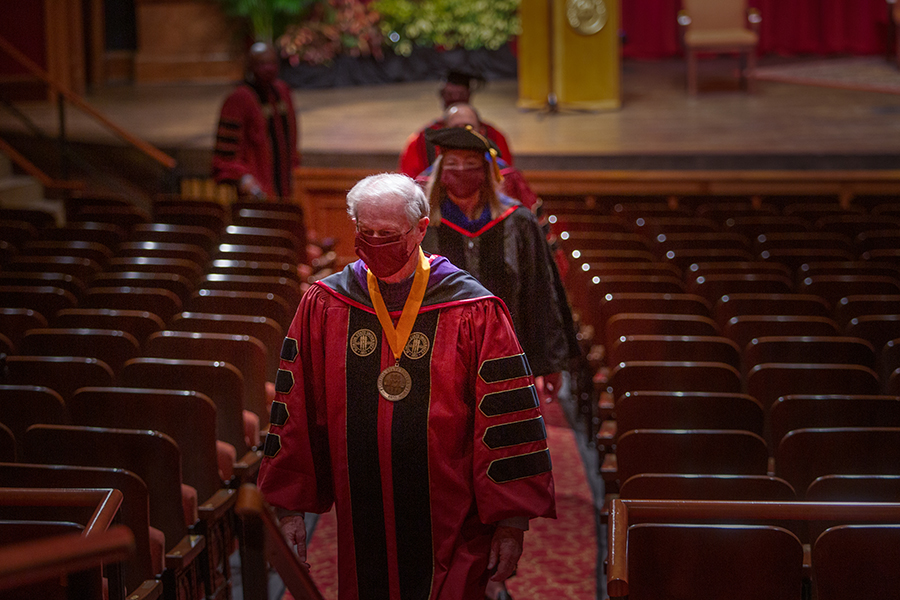 Florida State University holds its virtual summer commencement ceremony, which was streamed online Friday, July 31, 2020. (FSU Photography Services)