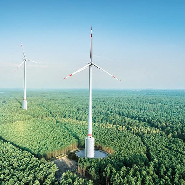 An example of a tall wind turbine, like the ones that emerging technologies might make economically viable in Florida and other parts of the Southeast. Courtesy of Electrek.