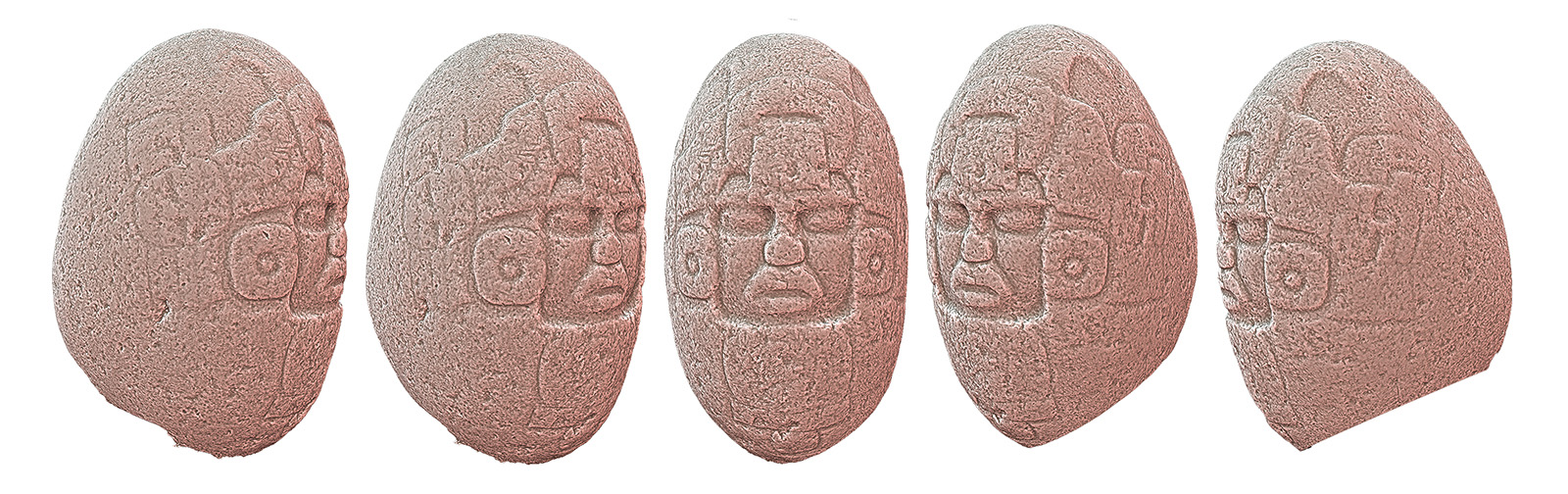 Photogrammetric model of a Late Formative period sculpture known as the'Tenaspi Egg' found at a site in Catemaco, Veracruz, Mexico. Now located in the Museo de Antropología de Xalapa.