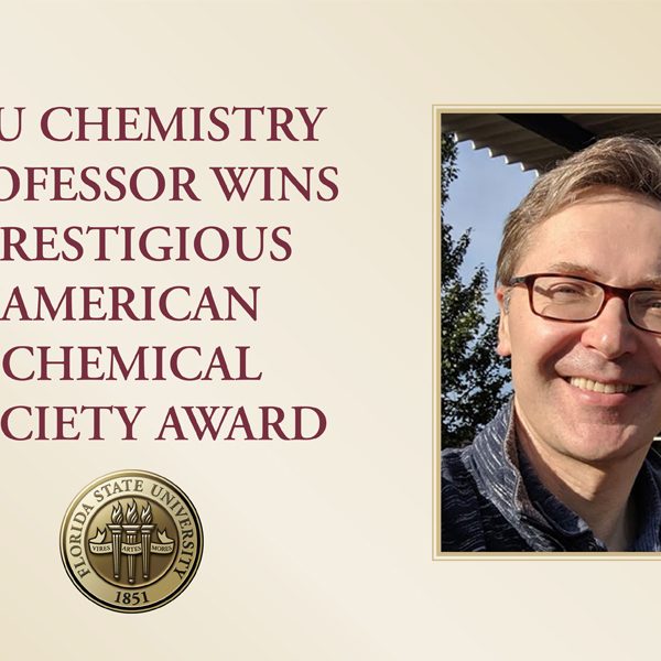 Igor Alabugin, a professor at FSU’s Department of Chemistry and Biochemistry in the College of Arts and Sciences, received the American Chemical Society’s 2021 Arthur C. Cope Scholar Award.