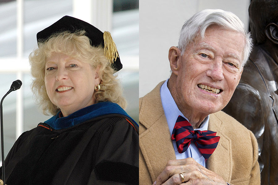 Professor Emerita Myra Hurt and President Emeritus Talbot “Sandy” D’Alemberte are the first winners of the Westcott medal in more than ten years.