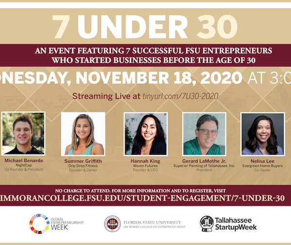 This is the ninth annual 7 Under 30 event honoring FSU graduates who have launched their own companies.