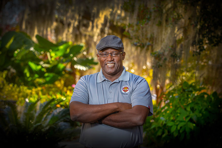 Willie Wiggins, the assistant director for Waste Management, has been a key player in the success of FSU's recycling program, which was recently honored with a Recycling Champion Award. (FSU Photography Services/Bruce Palmer)