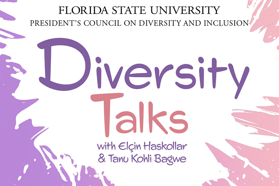 “Diversity Talks” is a new podcast centered around diversity, inclusion and intercultural competence at FSU. The first episode premieres at noon Monday, Feb. 8, on iTunes, Spotify and Youtube. (Center for Global Engagement)
