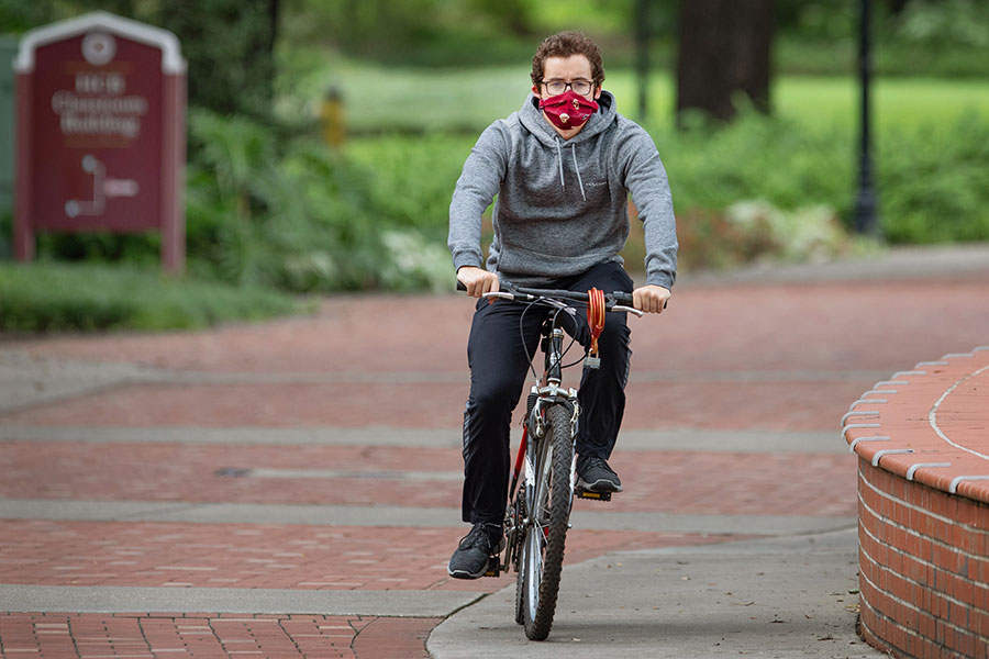 FSU has been recognized as a Silver-Level Bicycle Friendly University with an award from the League of American Bicyclists. (FSU Photography Services)