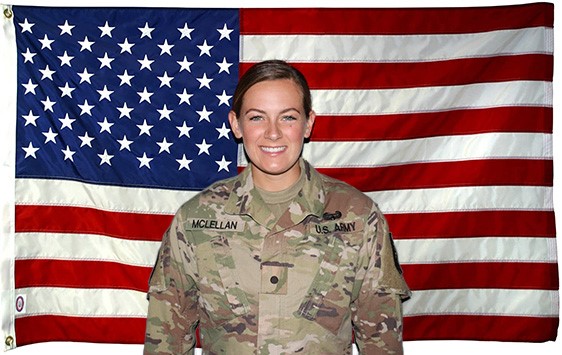 Cadet Lexington McLellan, cadet battalion commander for FSU’s Army ROTC Seminole Battalion is a senior majoring in psychology.