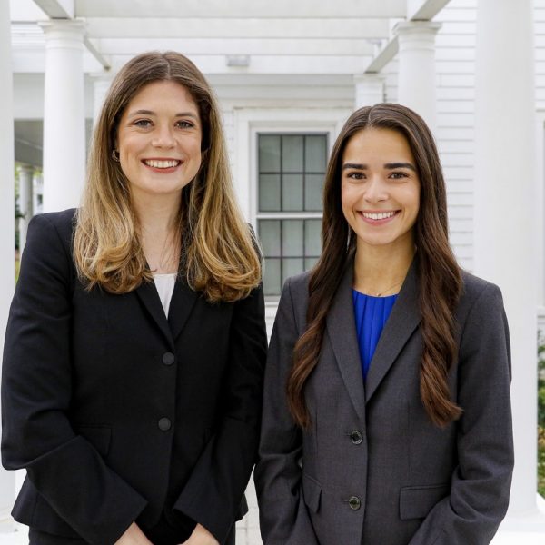 Hannah DuShane, from Oxford, Fla. and Gabriela De Almeida, from Jacksonville, Fla., continued FSU's recent string of moot court dominance.