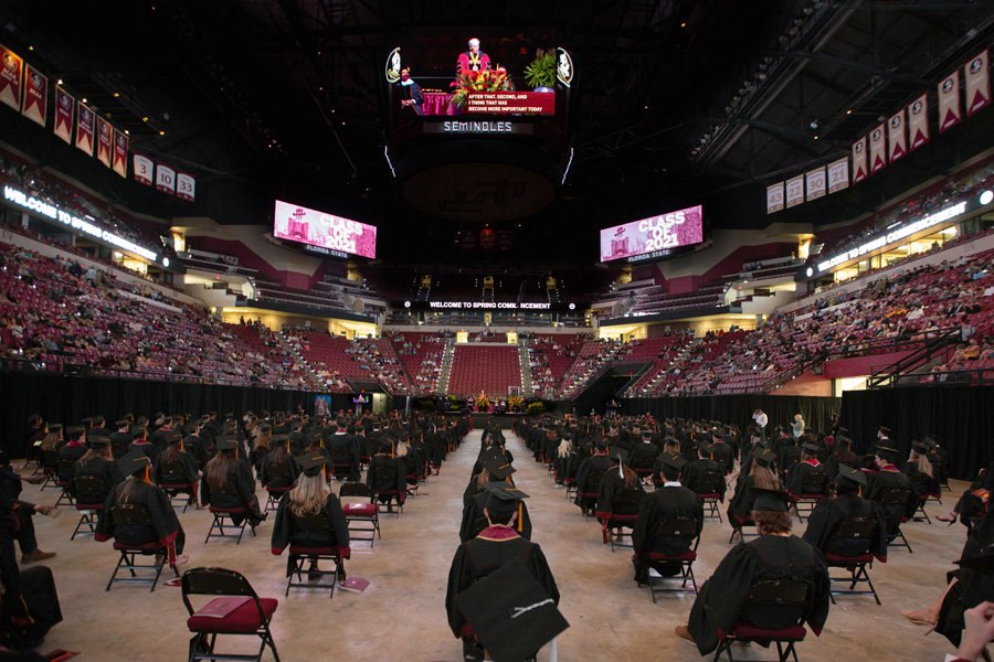 FSU Spring Commencement Friday, April 23, 2021. (FSU Photography Services)