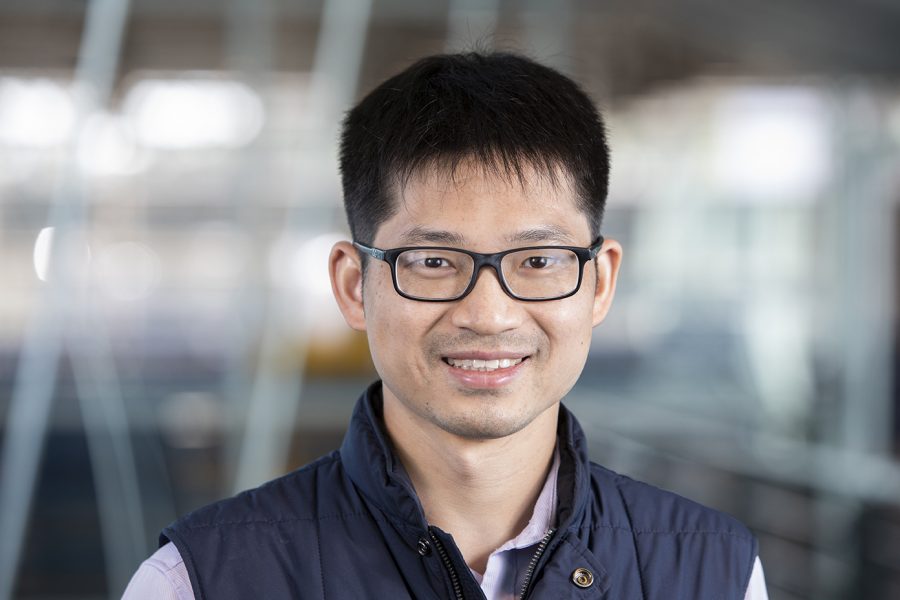 Assistant Professor in Civil and Environmental Engineering Youneng Tang at the FAMU-FSU College of Engineering in Tallahassee, Florida. (Mark Wallheiser/FAMU-FSU College of Engineering)