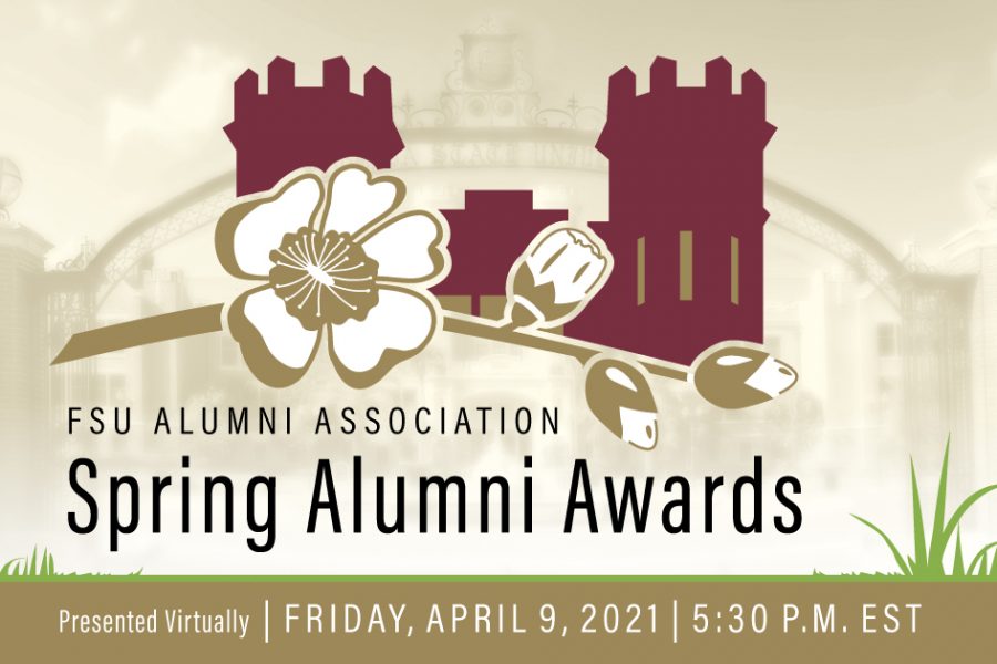 The Spring Alumni Awards will be a hybrid event, featuring opportunities for attendees to join virtually as honorees are recognized in person at 5:30 p.m. Friday, April 9.