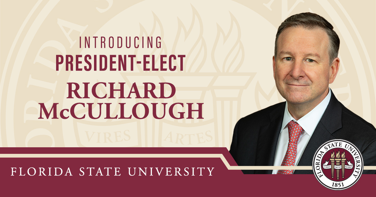 Richard Mccullough Selected Next President Of Florida State University