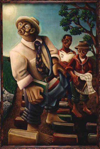 Dunson The Cultivator: The Kinseys are the subjects in artist Samuel L. Dunson Jr.’s “The Cultivators, 2000.”